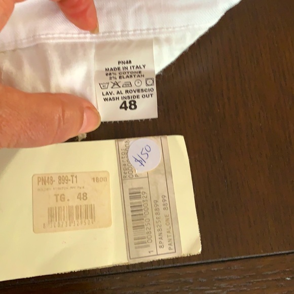 White “Vitamina Jeans” designer NWT Straight leg 🟢 - Picture 10 of 12